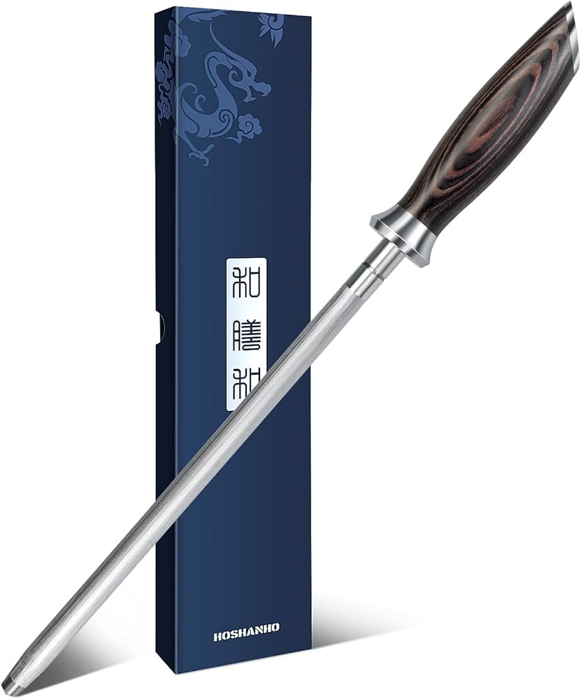 HOSHANHO Honing Rod,10 Inch Professional Kitchen Knife Sharpener Rod, Japanese High Carbon Knife ... | Amazon (US)