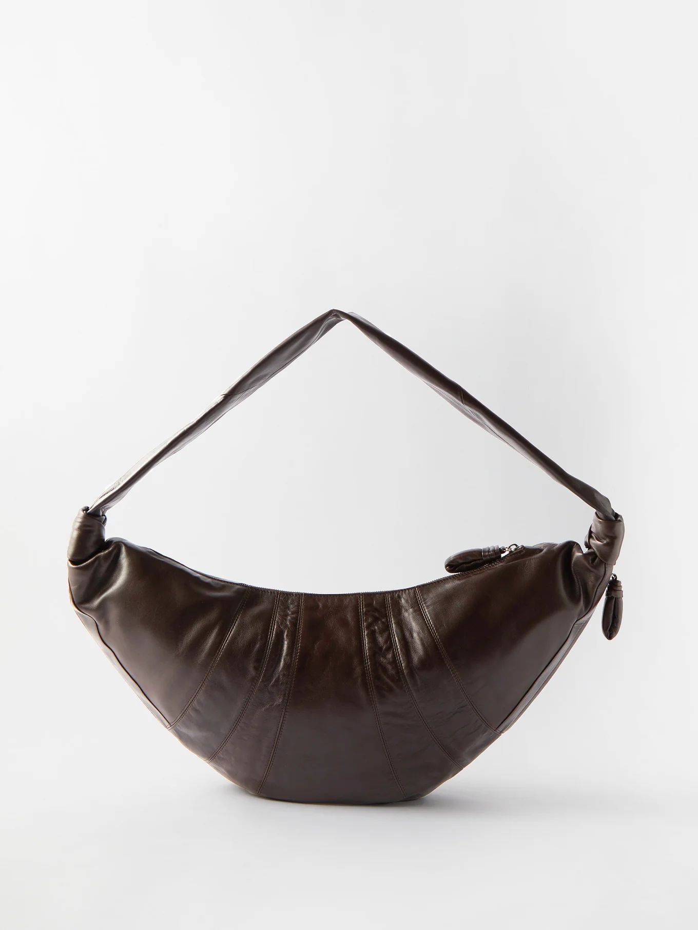 Croissant large leather belt bag | Matches (UK)