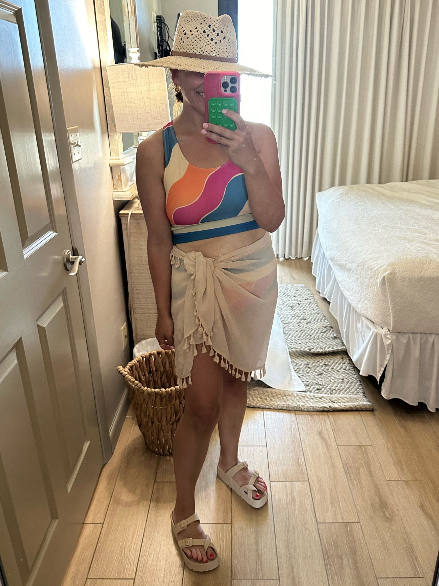 Beach Look Day 1

I rarely wear two pieces but I love this one bc it fits like a sports bra and provides great coverage and support. Bottoms are also full coverage! Wearing a M. 

These shoes are sooo comfy and so affordable. 



#LTKStyleTip #LTKSwim #LTKTravel
