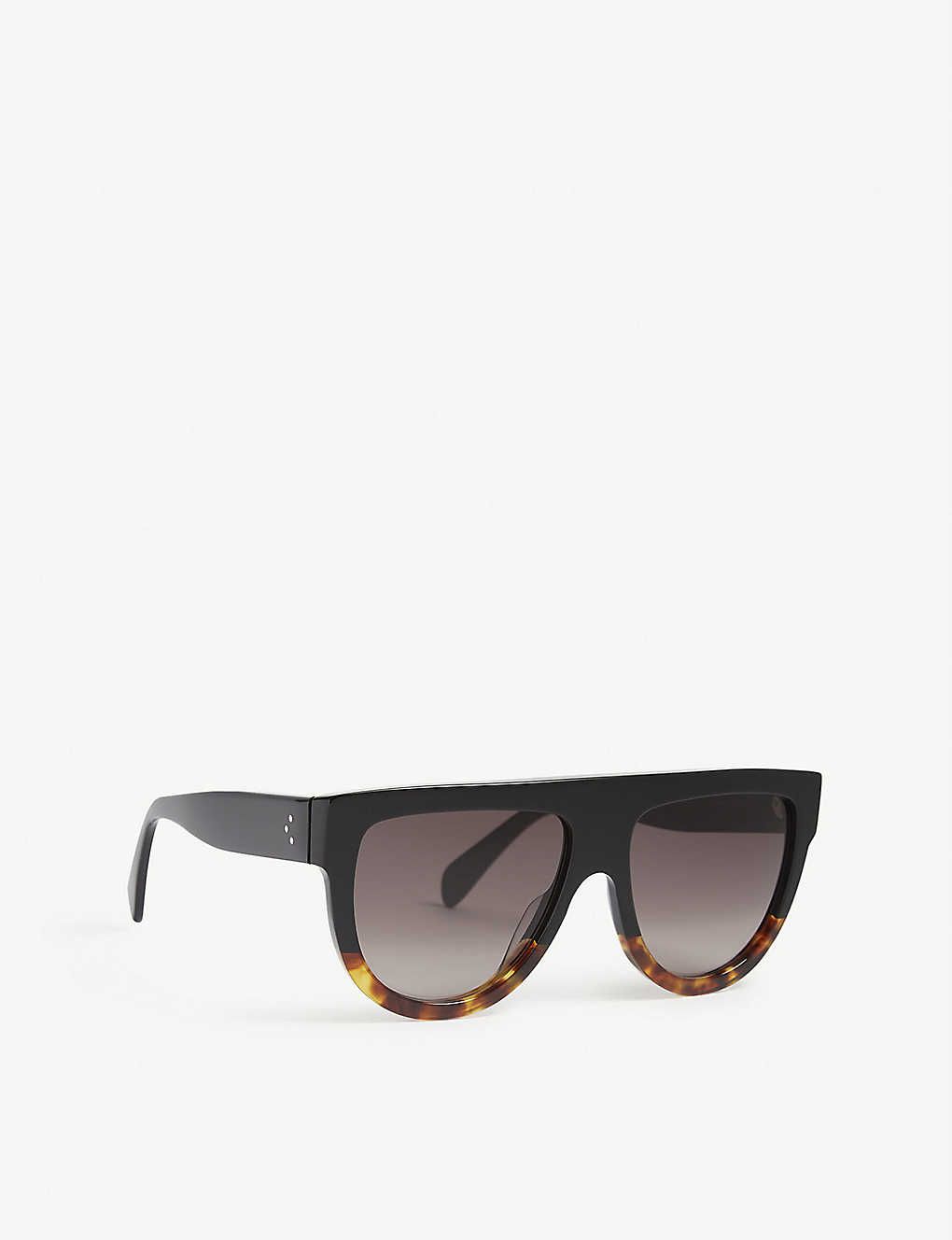 Havana aviator-frame acetate sunglasses | Selfridges