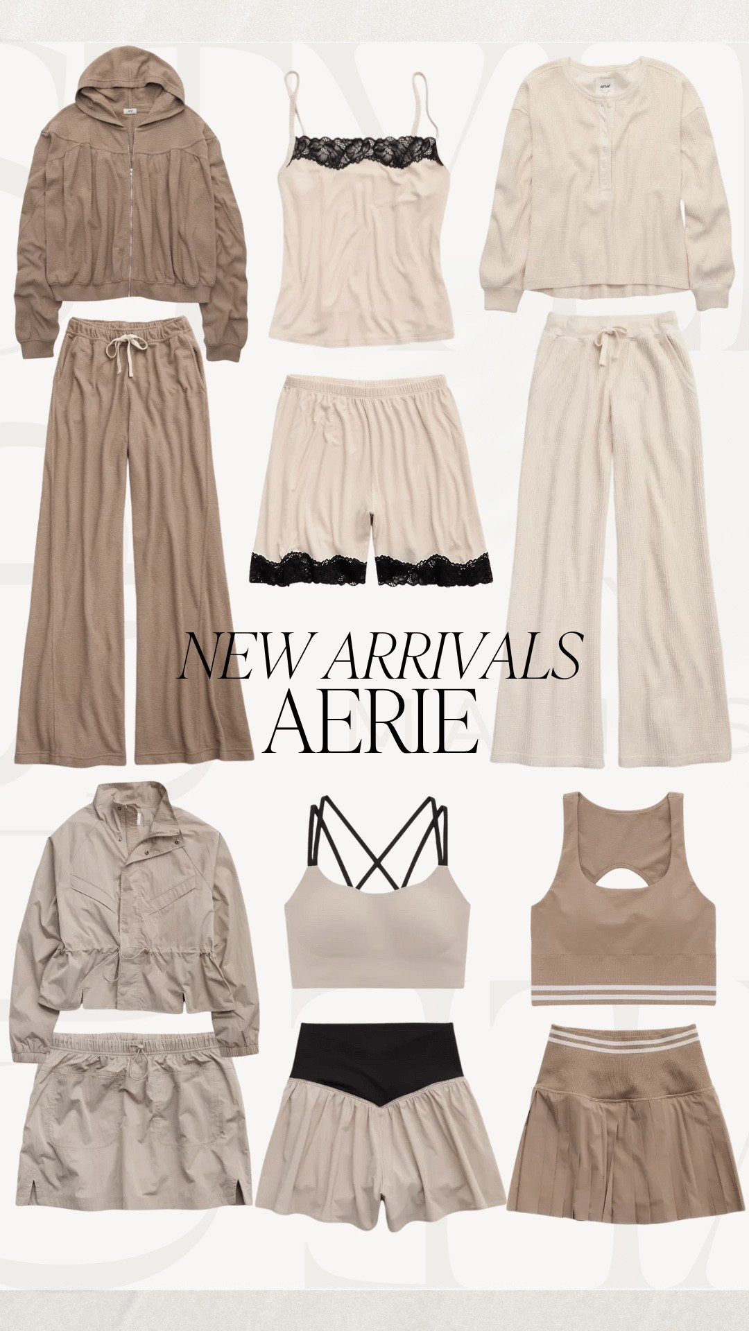 Aerie New Arrivals 🤎🦉🪵🍂🧋

Loungewear, neutral workout fit, neutral loungewear, wfh fit, walking fit, gym fit, pajamas, tennis outfit, gift for her, athleisure 

#LTKStyleTip #LTKActive