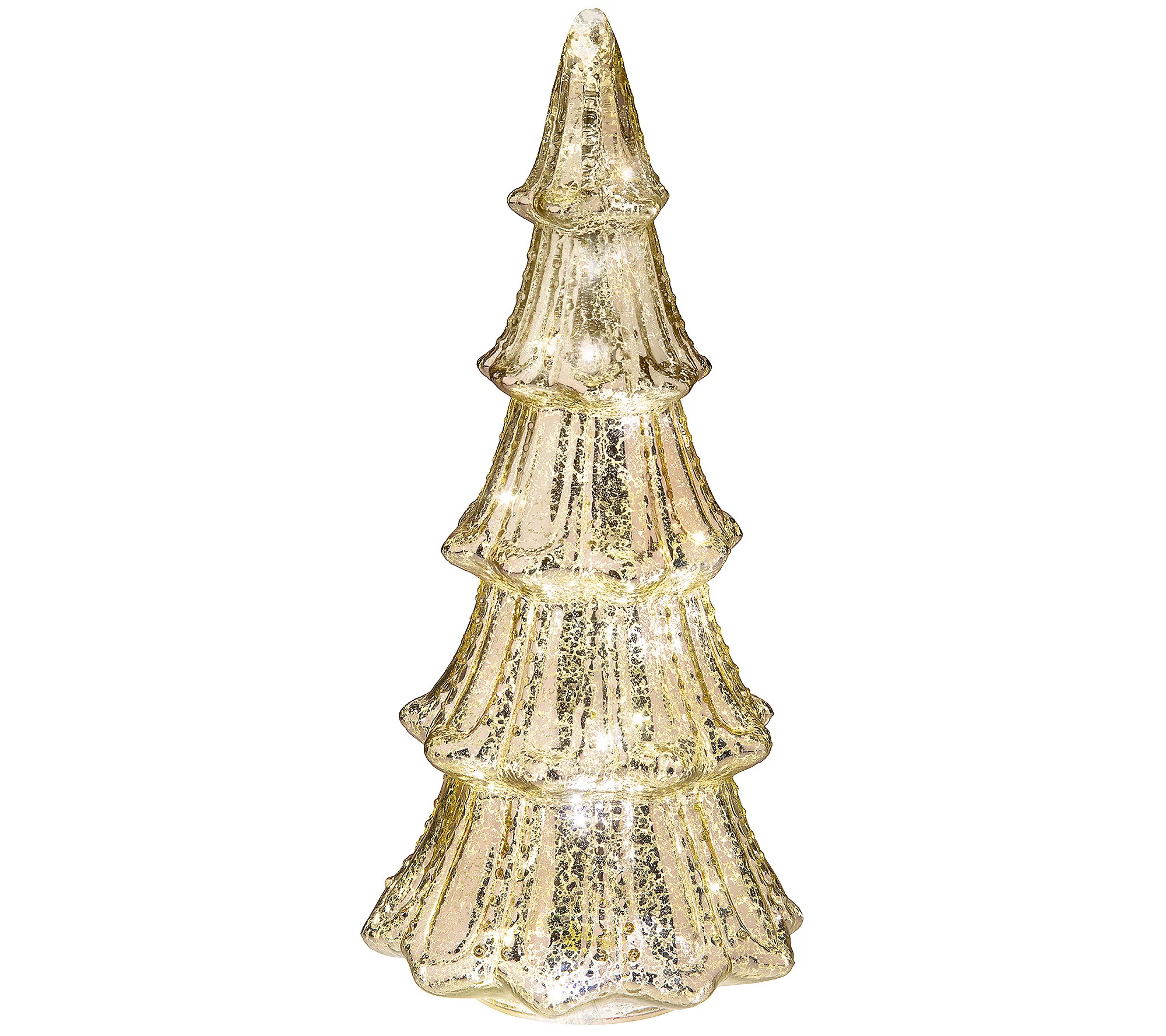Faux Prelit Mercury Glass Christmas Tree | QVC
