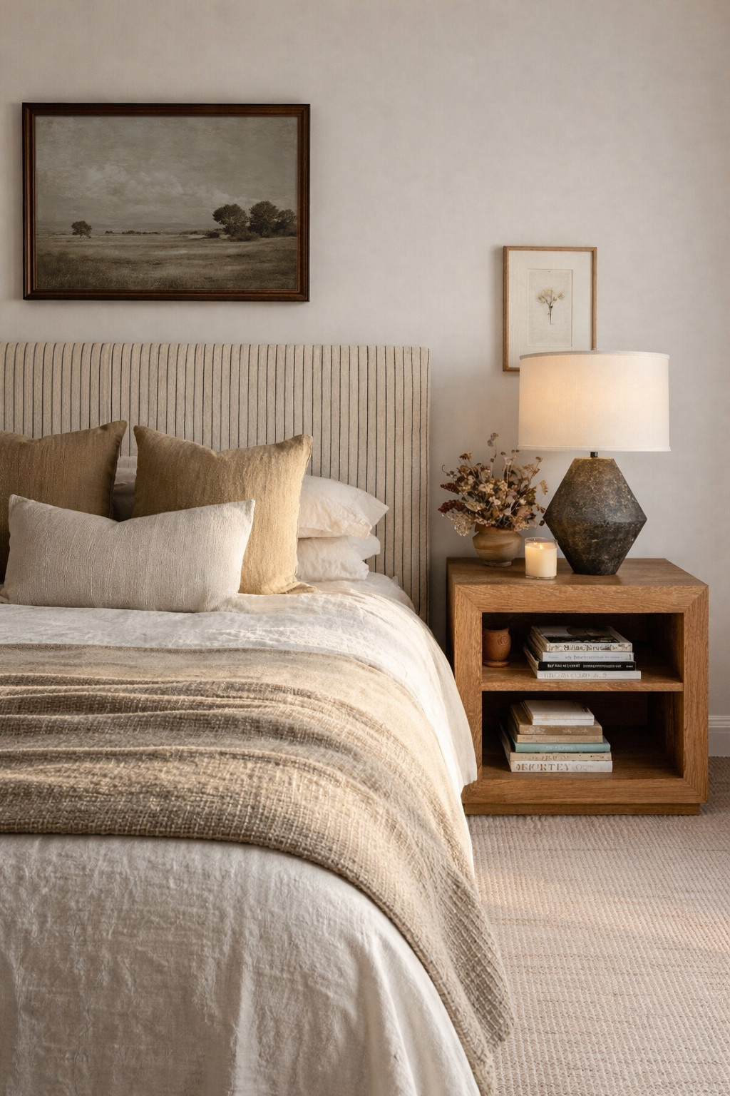 Soft layers, warm woods, and the quiet glow of lamplight the kind of bedroom that makes slow mornings and early nights feel extra cozy. 

#cozyhome #bedroominspo #neutraldecor #amberlewisstyle #studiomcgee #layeredliving #cottagestyle #moderncottage #transitionaldesign #bedroomstyling #warmminimalism #collectedhome #vintagemeetsmodern #earthytones #homesweethome #calmspaces #organictextures #simpleliving #interiorlovers #designinspiration #timelessdesign #neutralpalette #cozycorners #homevibes #bedroomgoals #woodtones #softlayers #intentionalhome #everydaybeauty #mycozyspace 

 #LTKHome