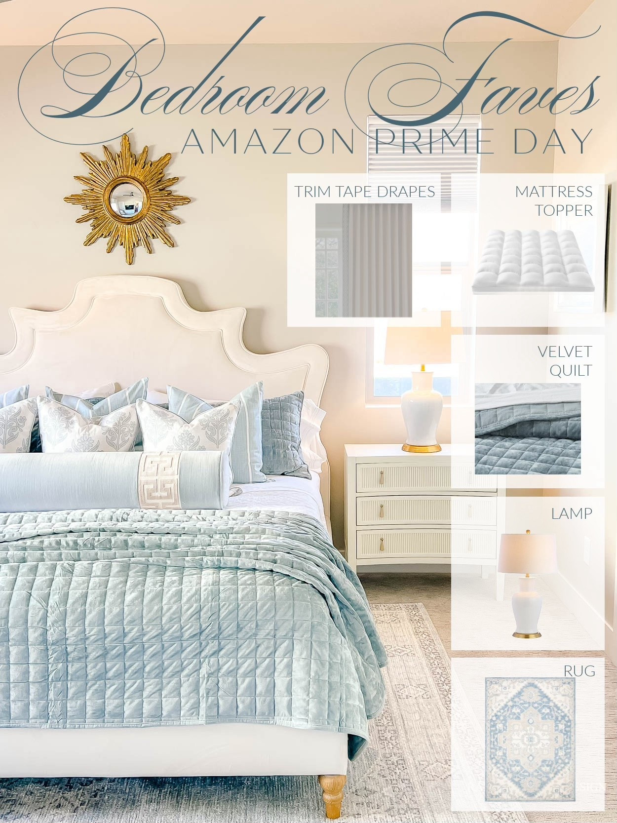 Fabulous finds for your bedroom on sale during @Amazon Prime Day Sale! These drapes are lined, pinch pleated and have trim tape down the sides for a designer touch! We love them! 

The velvet quilt is so luxe! Comes on 28 colors and washes up beautifully! This color is Blue Linen.

#founditonamazon #amazonpartner @amazonhome

#LTKHome #LTKFindsUnder100 #LTKSaleAlert