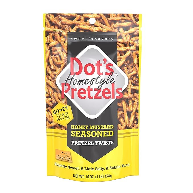 Dot's Homestyle Pretzels Seasoned Pretzel Snack Sticks (Honey Mustard, 16 Ounce - Pack 2) | Amazon (US)