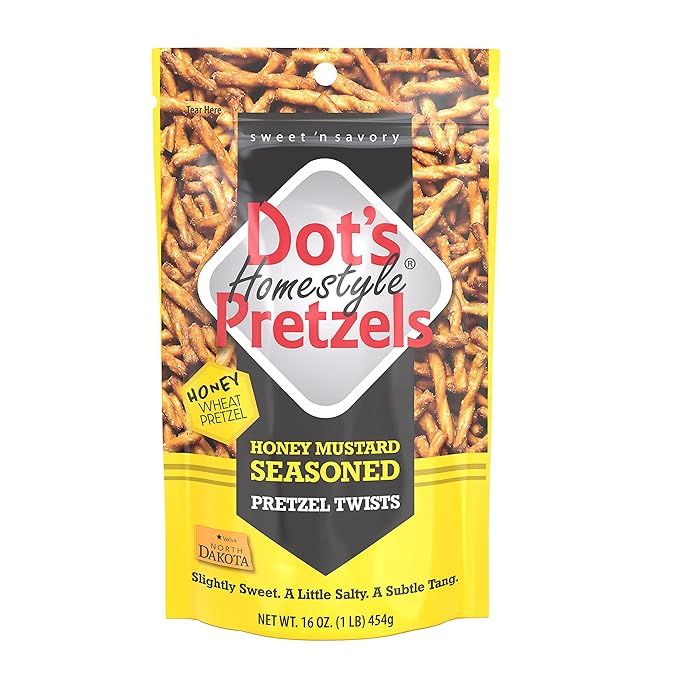 Dot's Homestyle Pretzels Seasoned Pretzel Snack Sticks (Honey Mustard, 16 Ounce - Pack 2) | Amazon (US)
