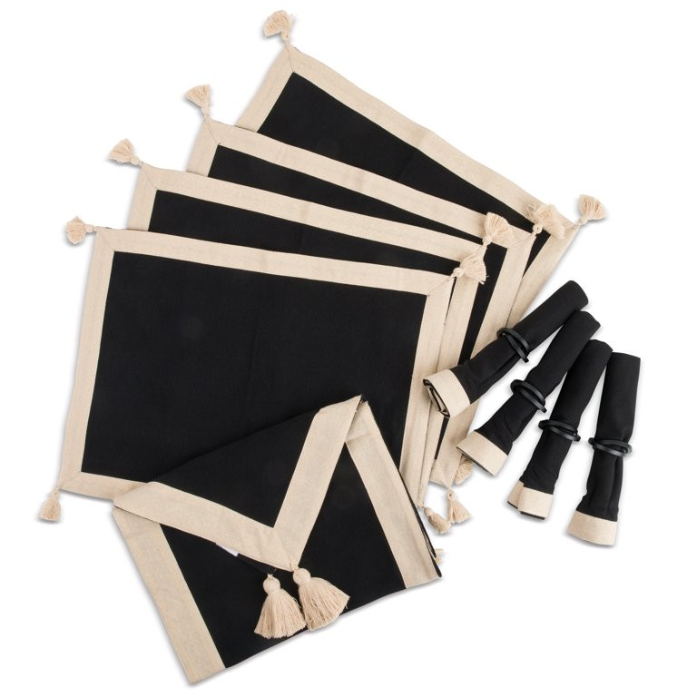 Thyme & Table Handmade Table Setting Bundle, Gold Black, 13-Piece Set | Walmart (US)