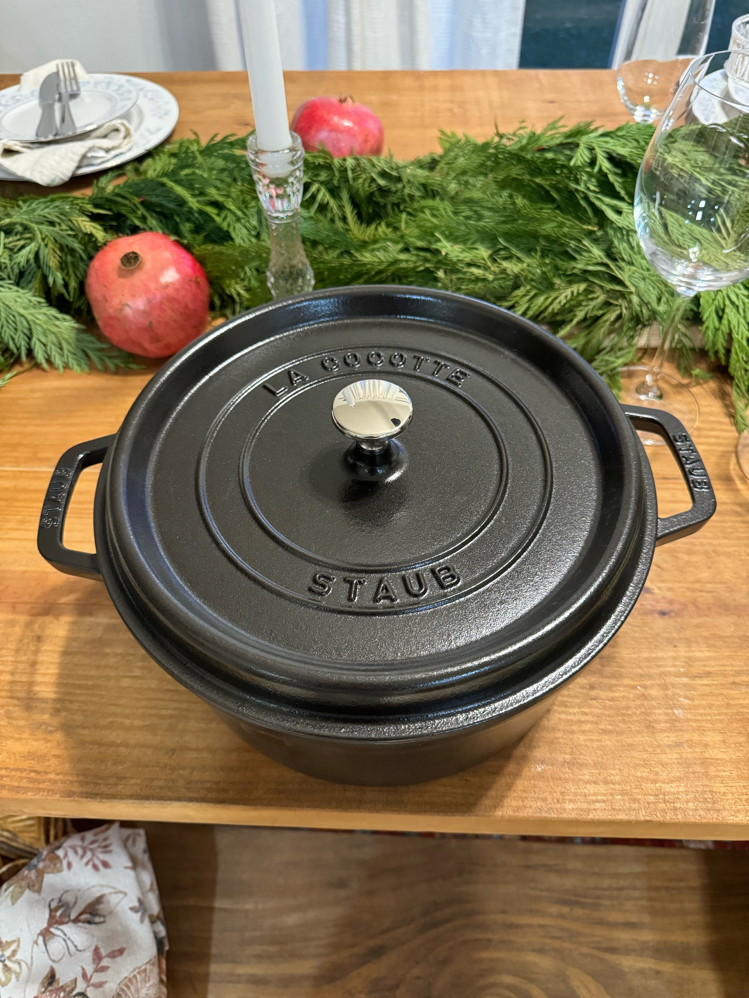Got this 5.5qt Cast iron from Staub’s Early Black Friday sale on major sale! $175, normally $400. Black is still available along with a few other colors. Staub cast iron is something you will have forever. I have the 7qt and 2 of their fry pans and LOVE them. The best cast iron. 
I got the 5.5qt for when I eventually buy their new induction cooker, which makes it a cast iron slow cooker/crockpot. 

#LTKHoliday #LTKGiftGuide #LTKCyberWeek