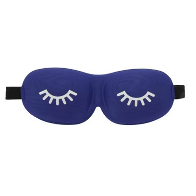 Unique Bargains Eyelash Pattern 3D Eye Mask Dark Blue 1 Pc | Target