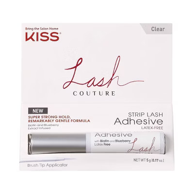 Kiss Lash Couture Strip Lash Adhesive False Eyelash Glue - Clear | Target