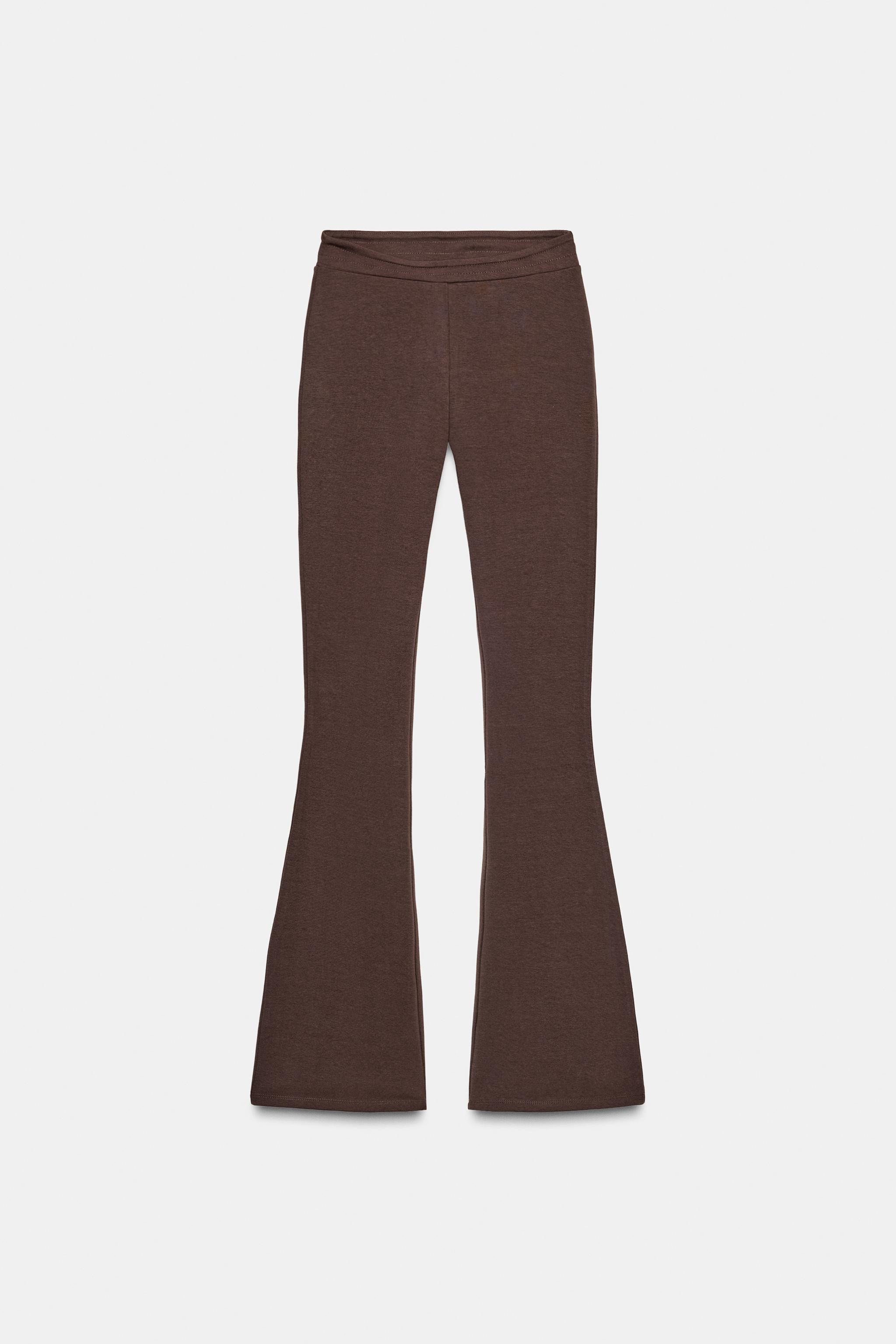 INTERLOCK FLARE TROUSERS | Zara UK