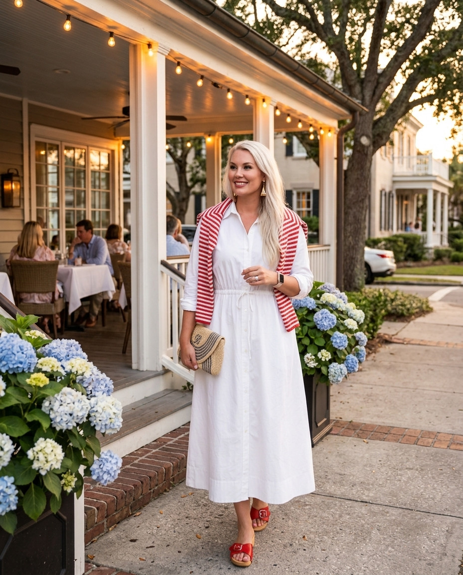 friday night date night outfit, summer outfit inspo, patriotic outfit, 4th of july outfit 

 