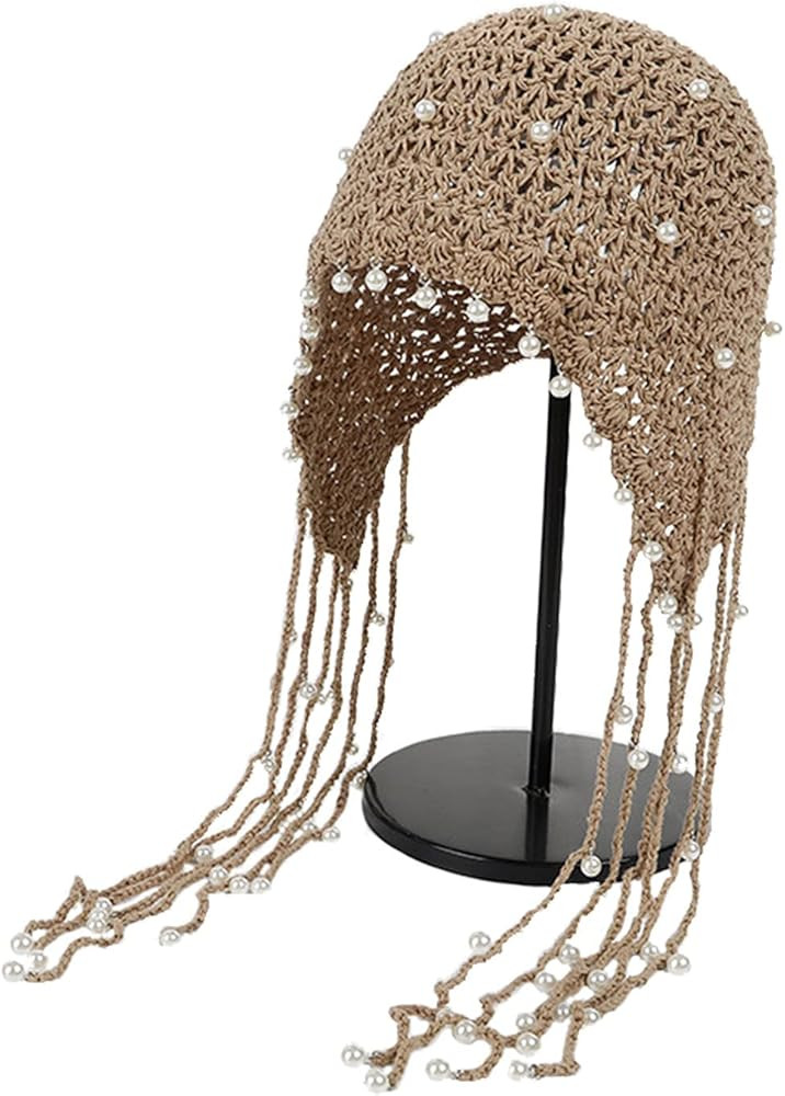 Handmade crochet hats ashion fascinating beanie hat cap cloche | Amazon (US)
