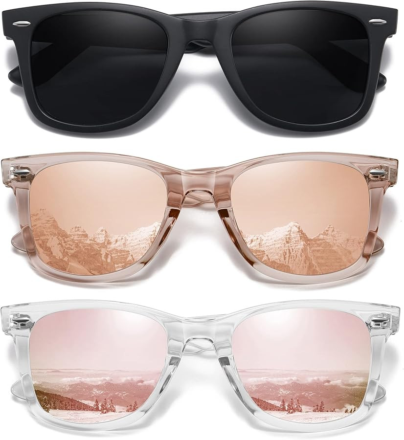 MEETSUN Retro Polarized Sunglasses for Women Men Classic Mirror Lens Driving Trendy Sun Glasses U... | Amazon (US)