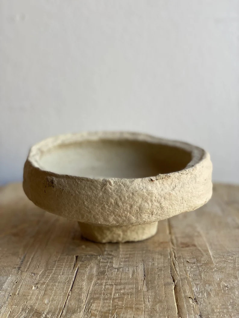 Vintage Small Paper Mache Bowl | Etsy (US)