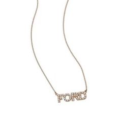 Ford 14K Nameplate Necklace | Jennifer Zeuner Jewelry