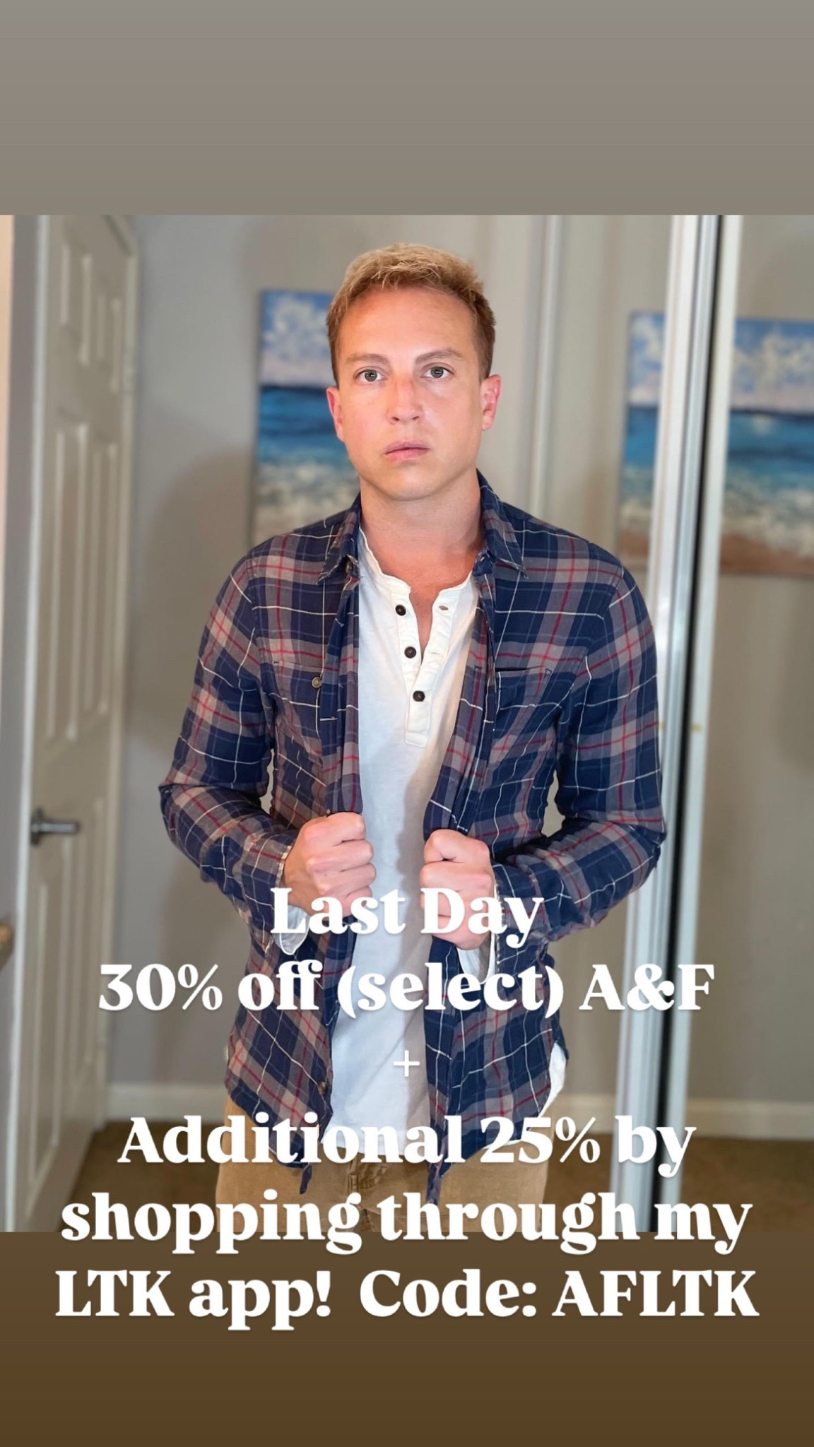 LTKSPRINGSALE. Save big on A&F! 30% off select + extra 25% off with code: AFLTK. 

#LTKSpringSale #LTKMens #LTKU