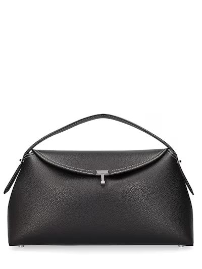 T-lock leather top handle bag - Toteme - Women | Luisaviaroma | Luisaviaroma