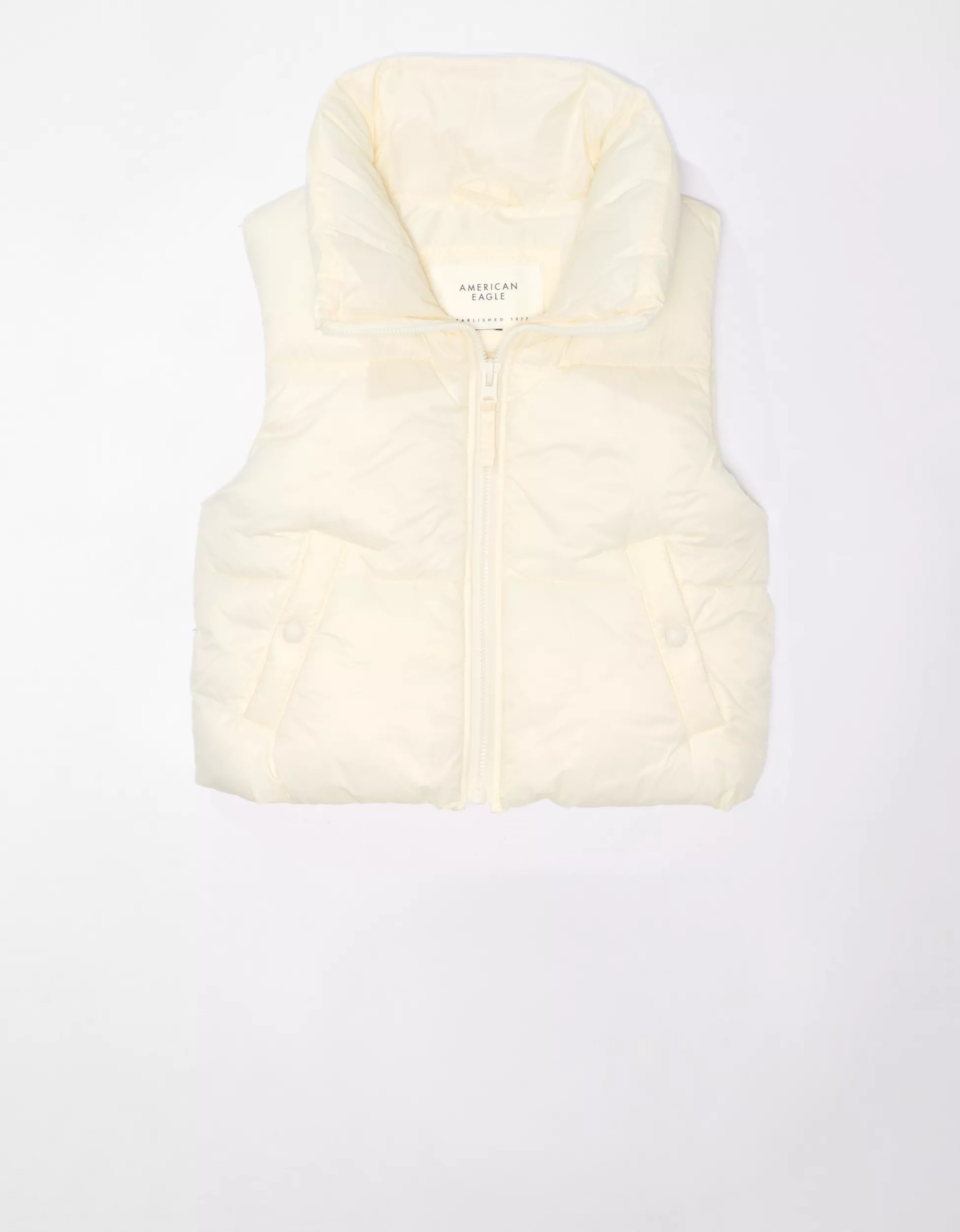 AE Cropped Puffer Vest | American Eagle Outfitters (US & CA)