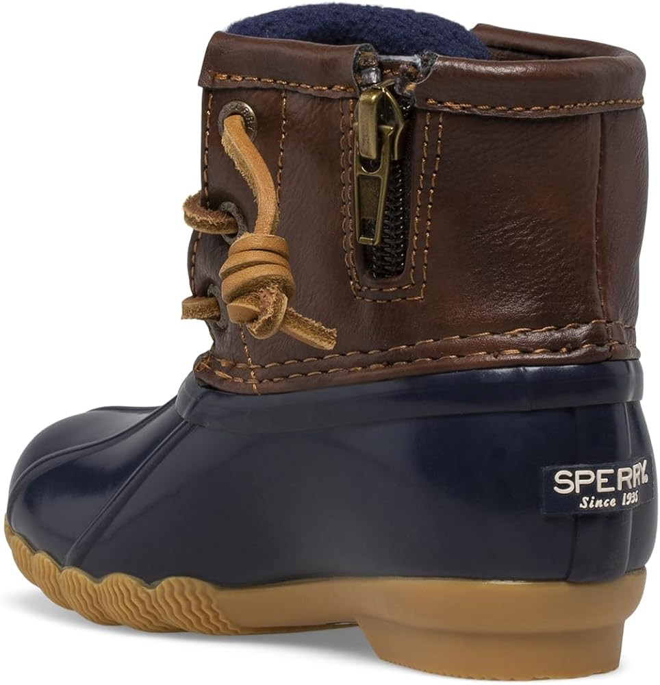 Sperry Top-Sider Kids Girls Saltwater Duck Casual Boots Ankle - Brown | Amazon (US)