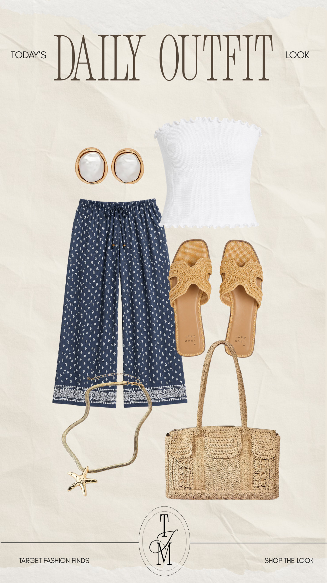Love a classic blue and white combo for summer! Lightweight pieces, woven accessories, and easy slides make this outfit perfect for warm-weather days.
wedding guest dress summer, summer outfits, summer dresses, country concert outfits, concert outfits, business casual workwear, vacation outfits beach, plus size fashion, date night outfits, travel outfits 

 #LTKgrwm #LTKootd #LTKSeasonal