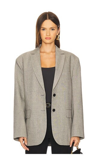 ANINE BING Quinn Blazer in Grey. Size S. Also in L, M, XS. | Revolve Clothing (Global)