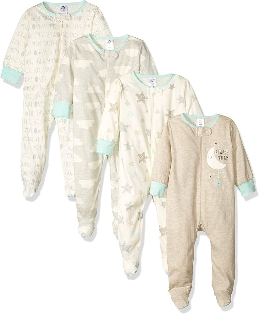 Gerber unisex-baby 4 Pack Sleep 'N Play Footie | Amazon (US)