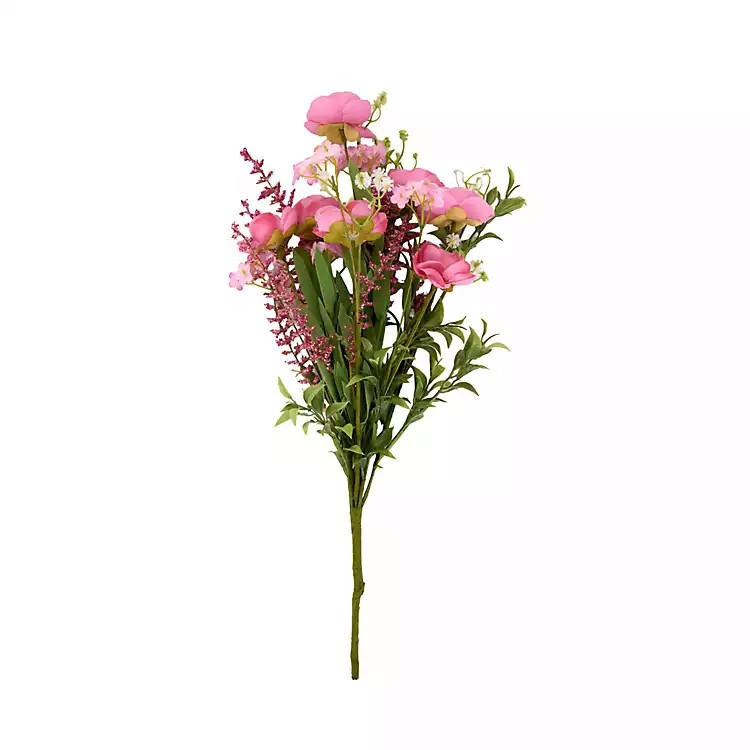 Pink Wildflower Ranunculus Mix Stem | Kirklands