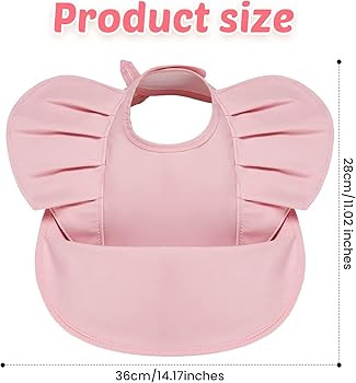 JaGely 3 Pack Waterproof Baby Bibs for Girls Soft Feeding Bibs for Girl Baby Eating Smock Bibs wi... | Amazon (US)
