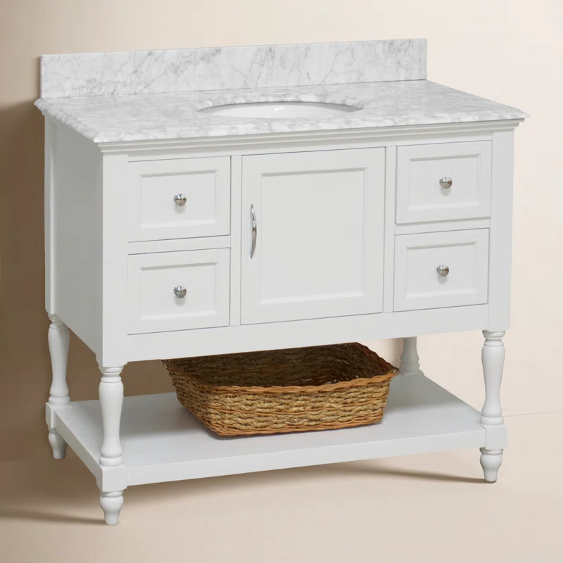 Hampton 42'' Single Bathroom Vanity with Top | Wayfair North America