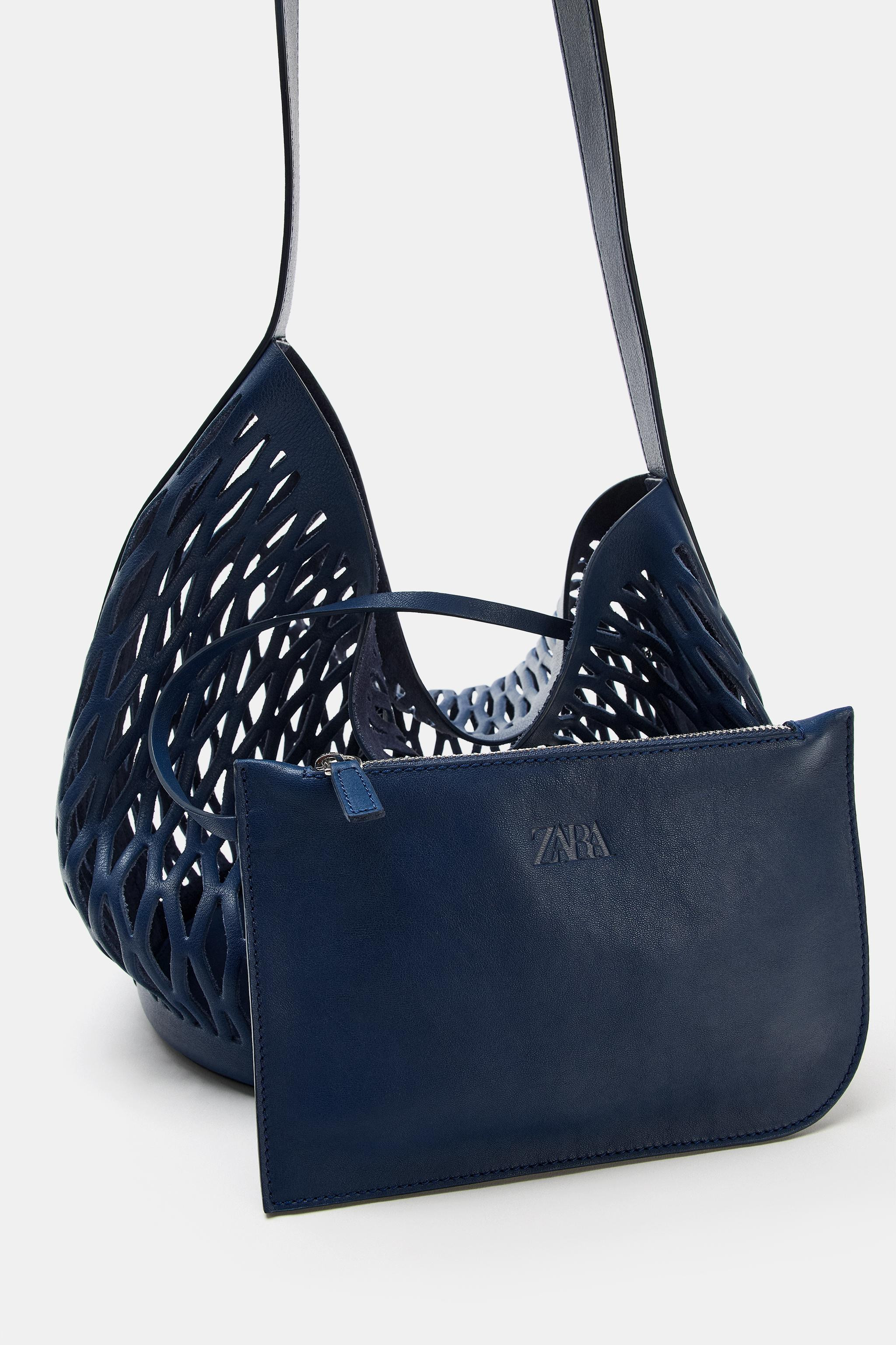 DIE-CUT LEATHER BAG | Zara US