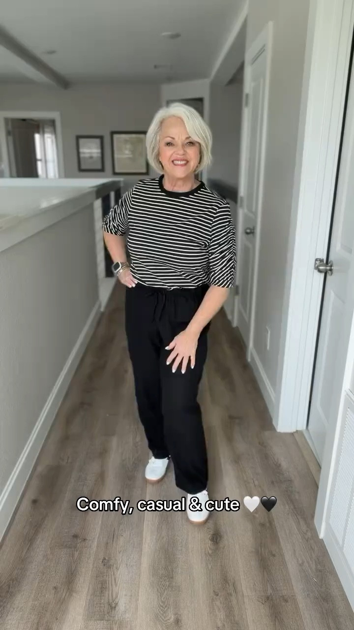 Comfort + style = the perfect everyday outfit 🤍🩶🖤

This 3/4 length striped shirt is so easy to wear and perfect for everyday style. The best part? This whole outfit is affordable from Walmart!

#LTKootd #LTKSpringSale #LTKOver40
