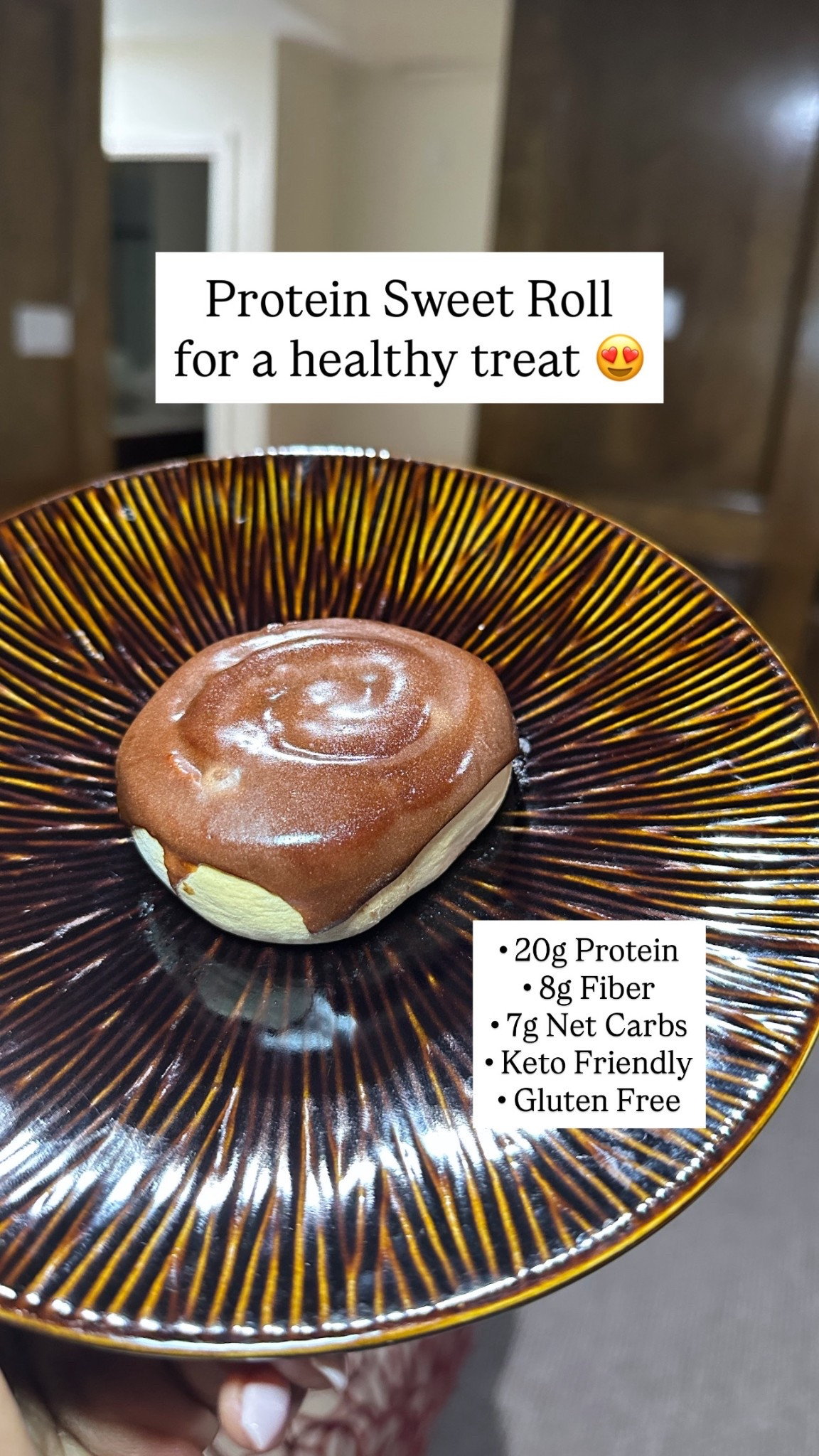 A low in sugar protein treat that tastes delicious. They’re amazing microwaved!