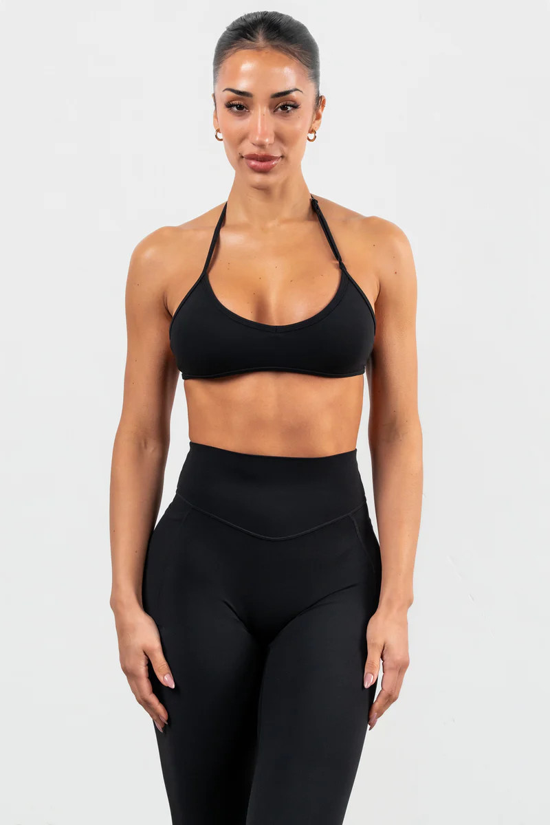 Cloud II™ Micro Halter Bra - Midnight | Vitality