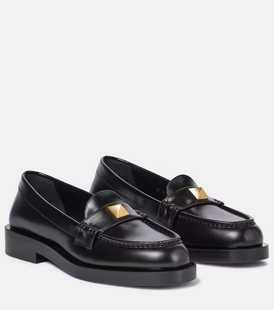 Roman Stud leather loafers | Mytheresa (US/CA)
