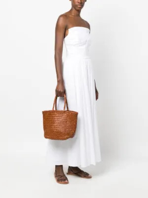 DRAGON DIFFUSION Small Grace Woven Leather Tote Bag | Brown | FARFETCH | Farfetch Global