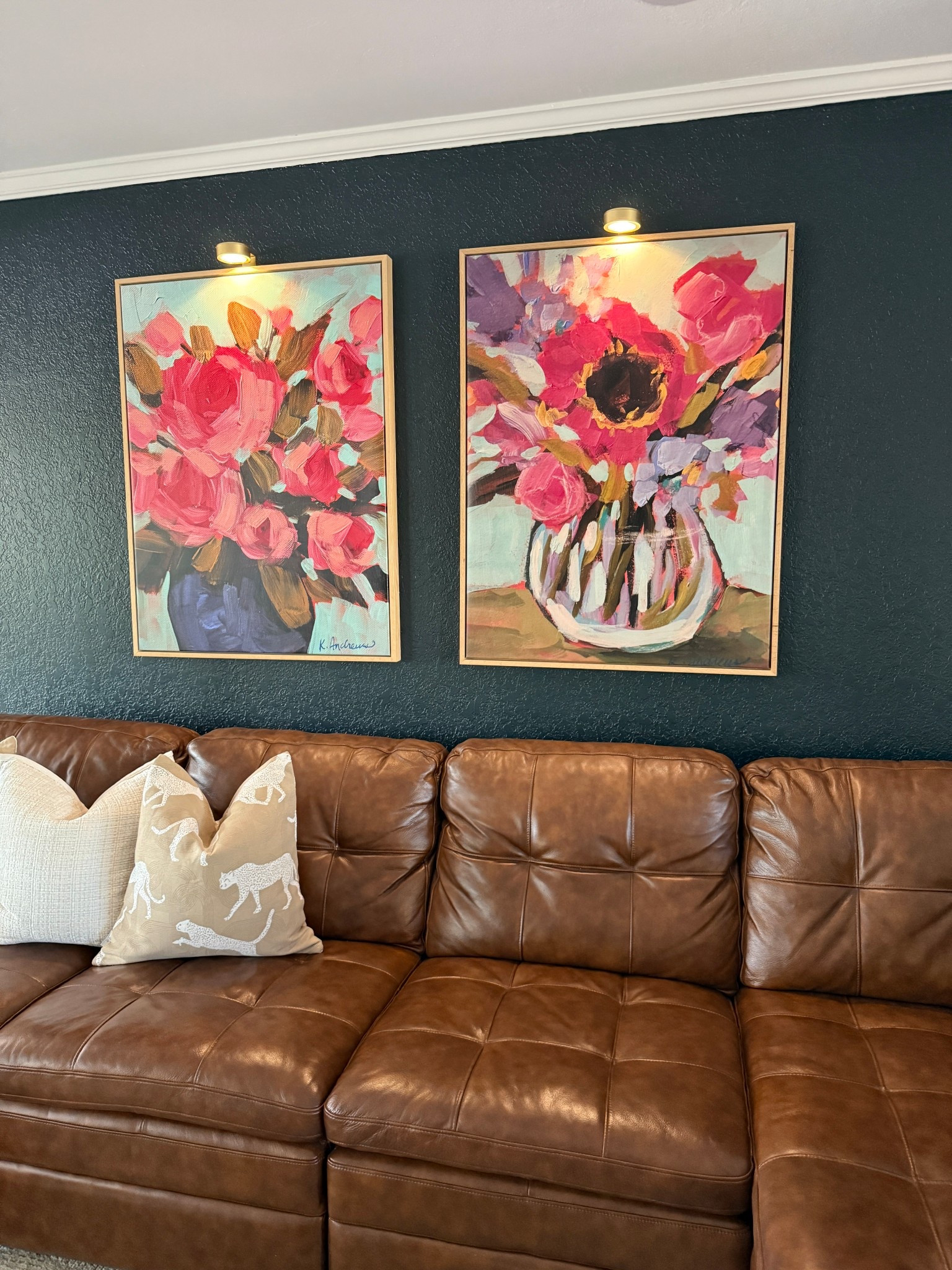 Battery operated lights that easily mount on top of your artwork or photo gallery. #homedecor #gallerywall #home 

#LTKFamily #LTKFindsUnder50 #LTKHome