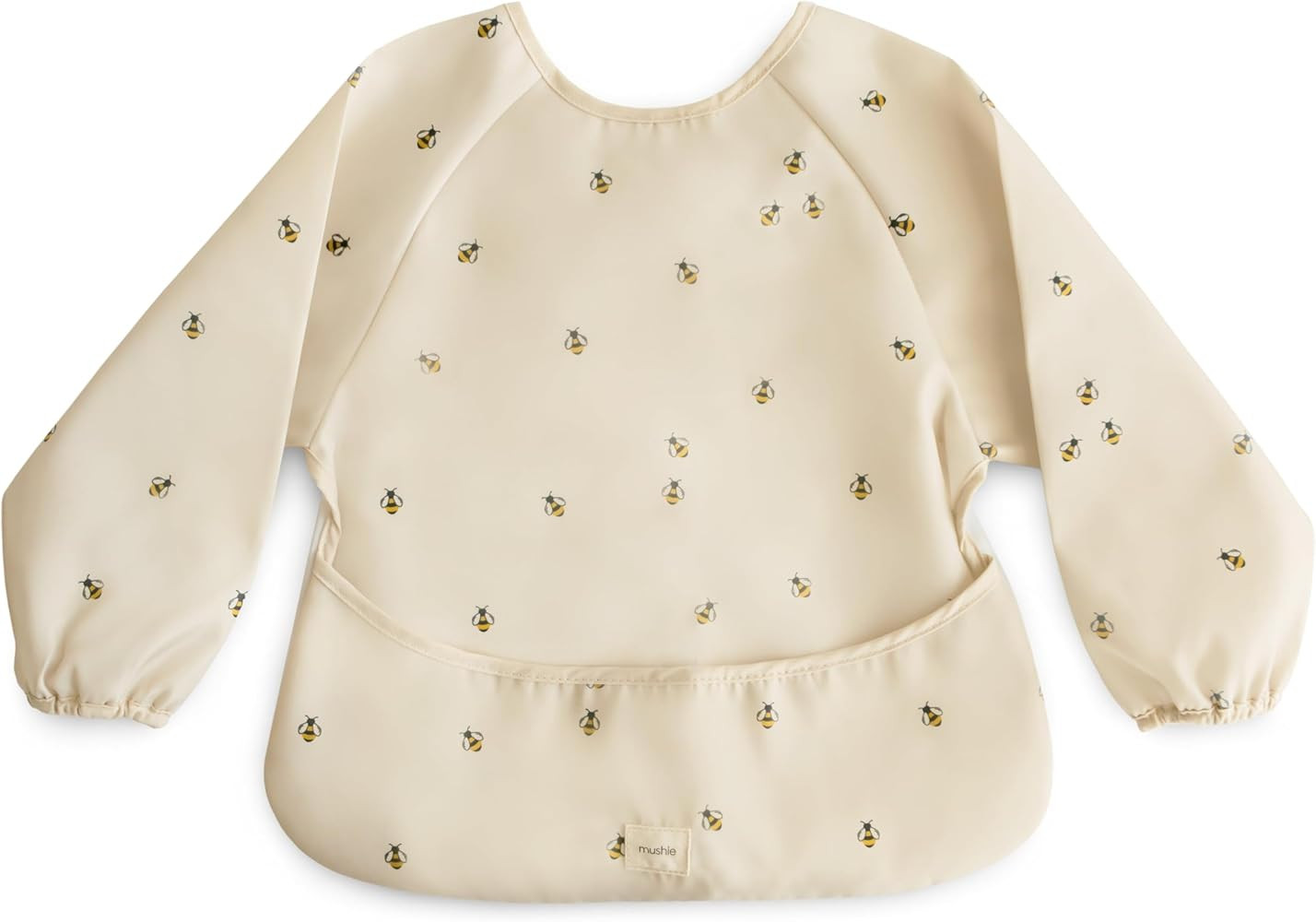 mushie Long Sleeve Baby Bib | Water Resistant Adjustable Fit for Ages 6-24 Months | Amazon (US)