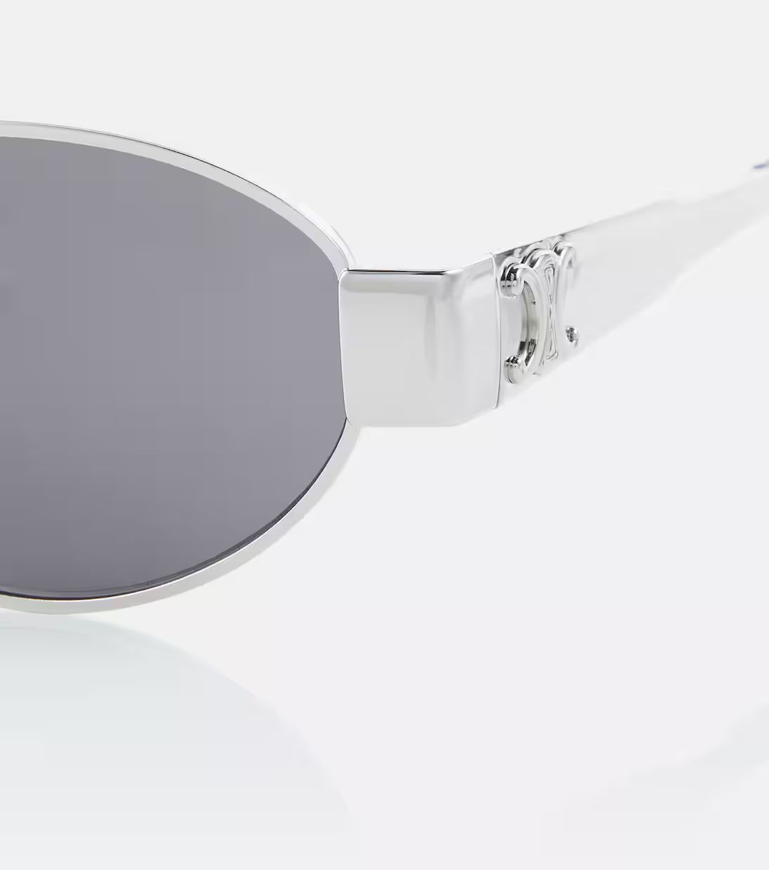 Triomphe oval metal sunglasses | Mytheresa (UK)