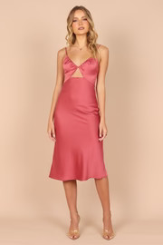 Poppy Cut Out Midi Dress - Rose | Petal & Pup (US)