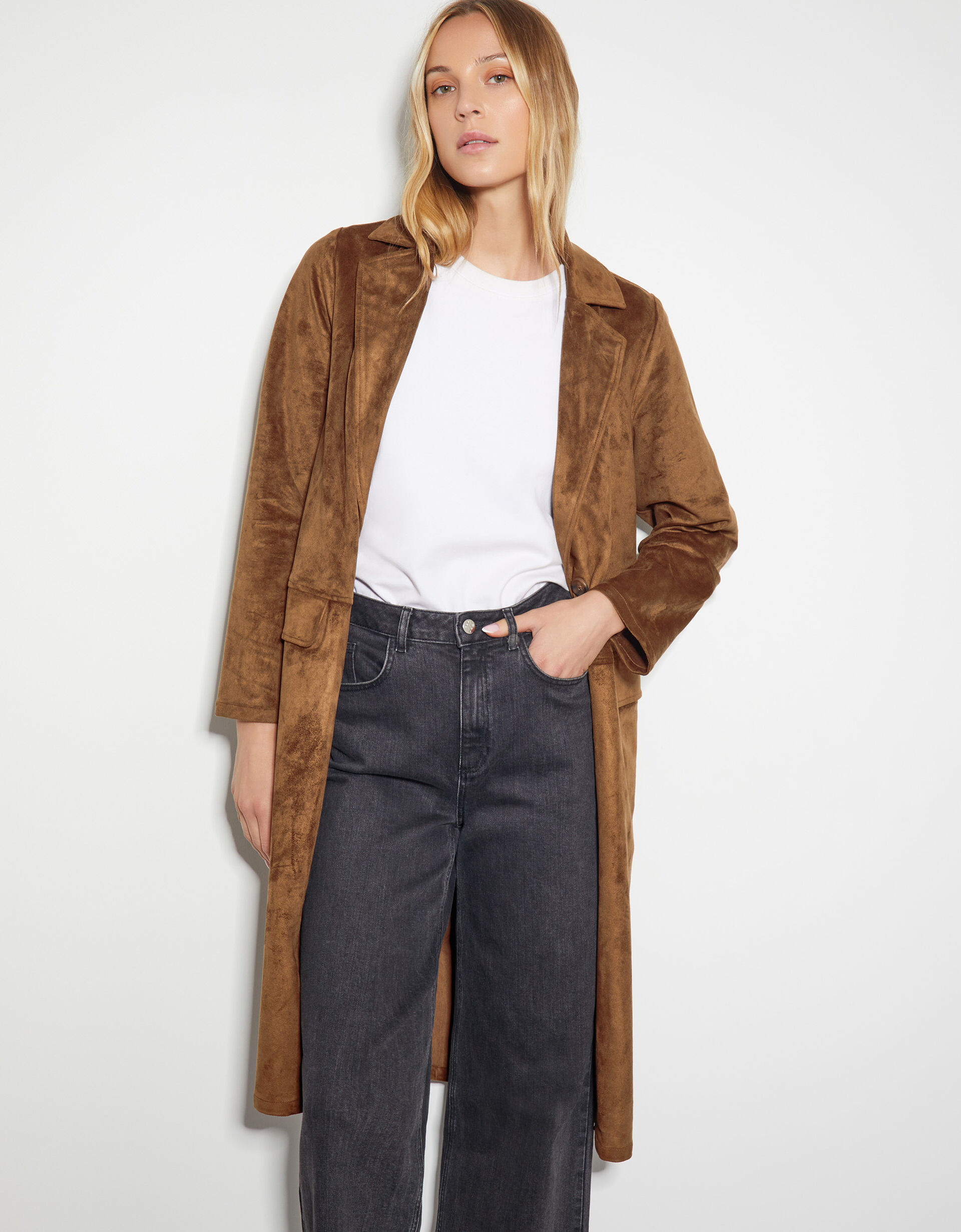 Tove Suedette Trench Coat Brown | Monsoon (UK)