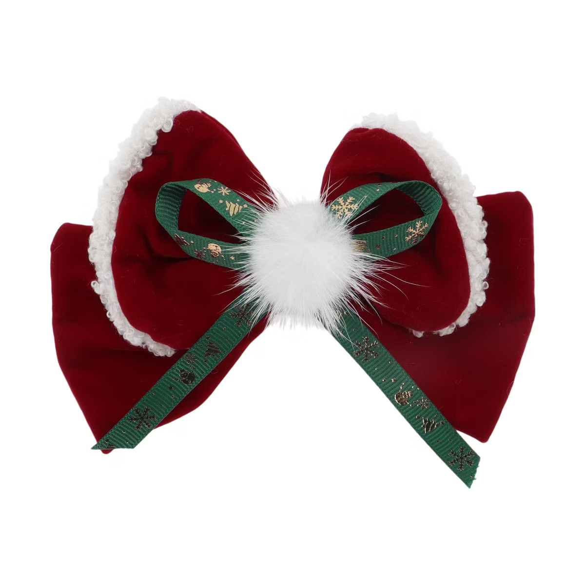 Unique Bargains Christmas Hair Clips Sable Bow for Christmas 5.51"x4.33" Red White 1 Pc | Target
