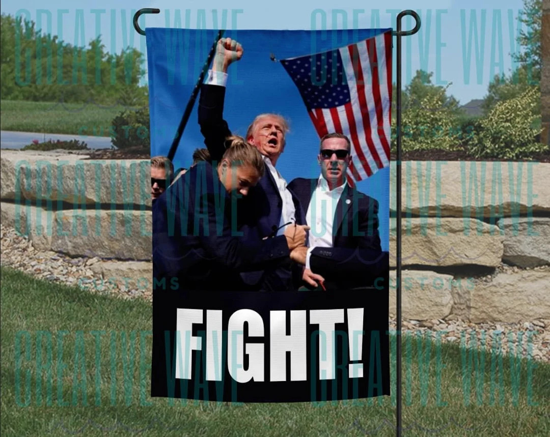 Trump 2024 FIGHT Garden Flag 12x18 - Etsy | Etsy (US)