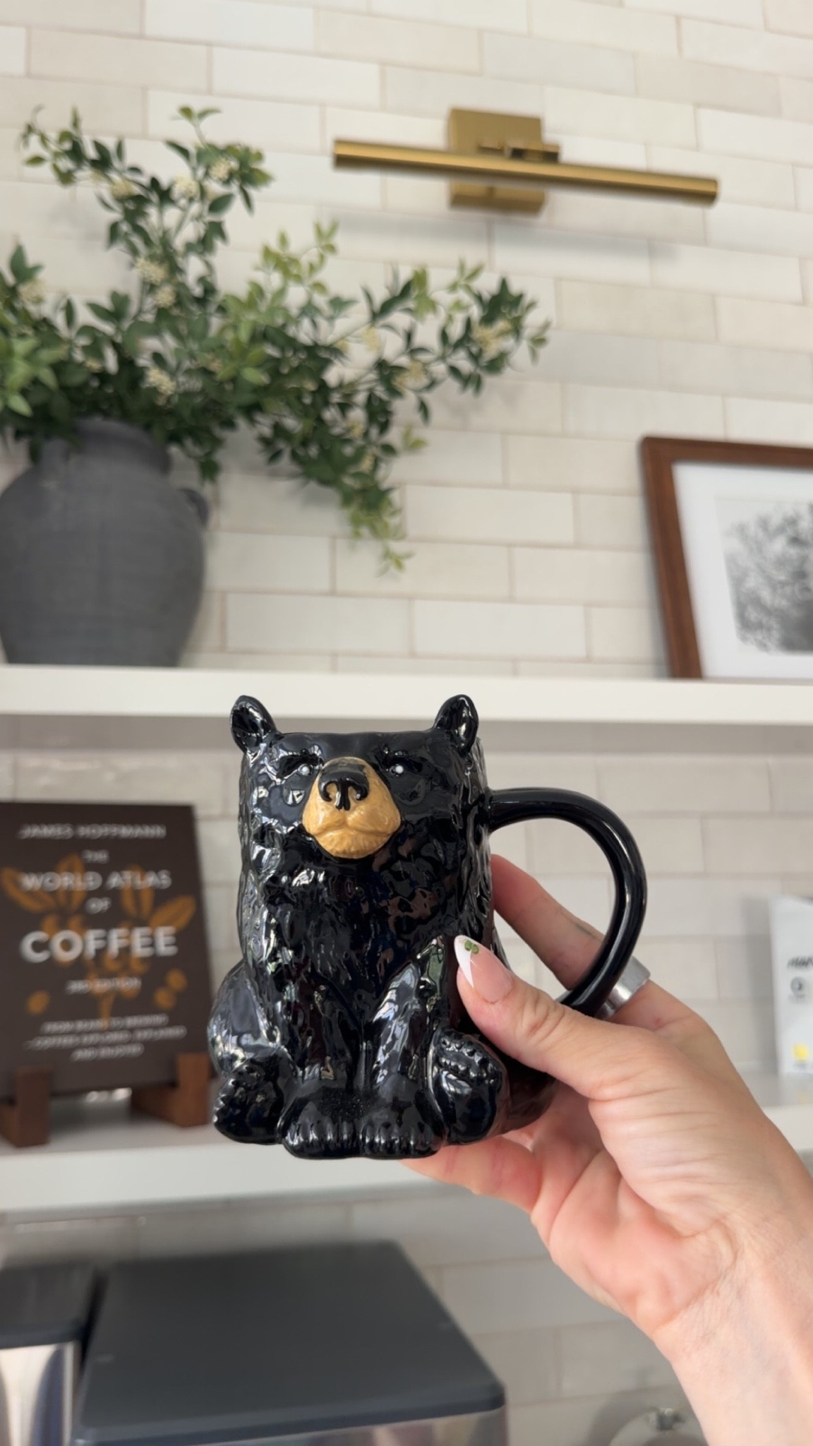 The most gorgeous pottery barn mug. If you know me you know this is all me ⛰️🧸🐻🌄