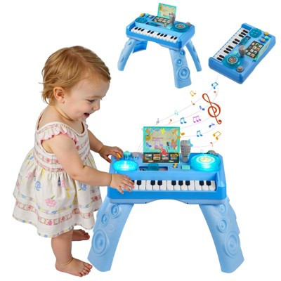 VEVOR Baby DJ Musical Activity Table for Toddlers 6+ Months, Educational Playset with 133 Sounds, LED Turntable & Recording for Kids 1–3 Years | Target