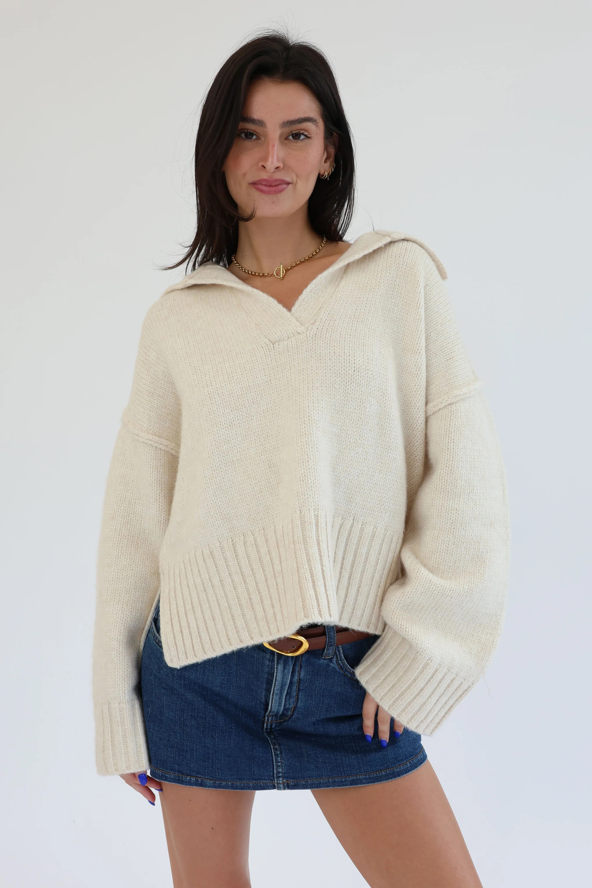 Lizzie Sweater | Grey Bandit