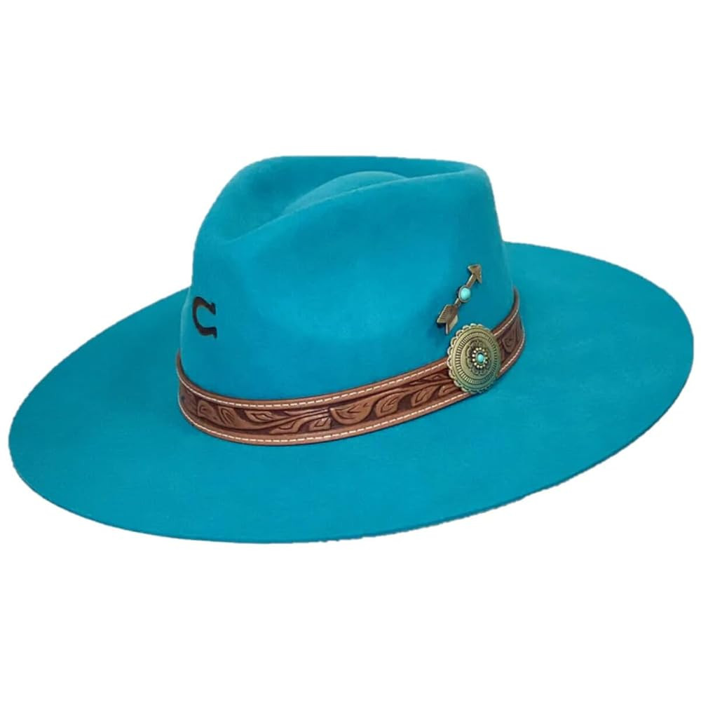 Charlie 1 Horse White Sands Wool Cowboy Hat, Turquoise | Amazon (US)