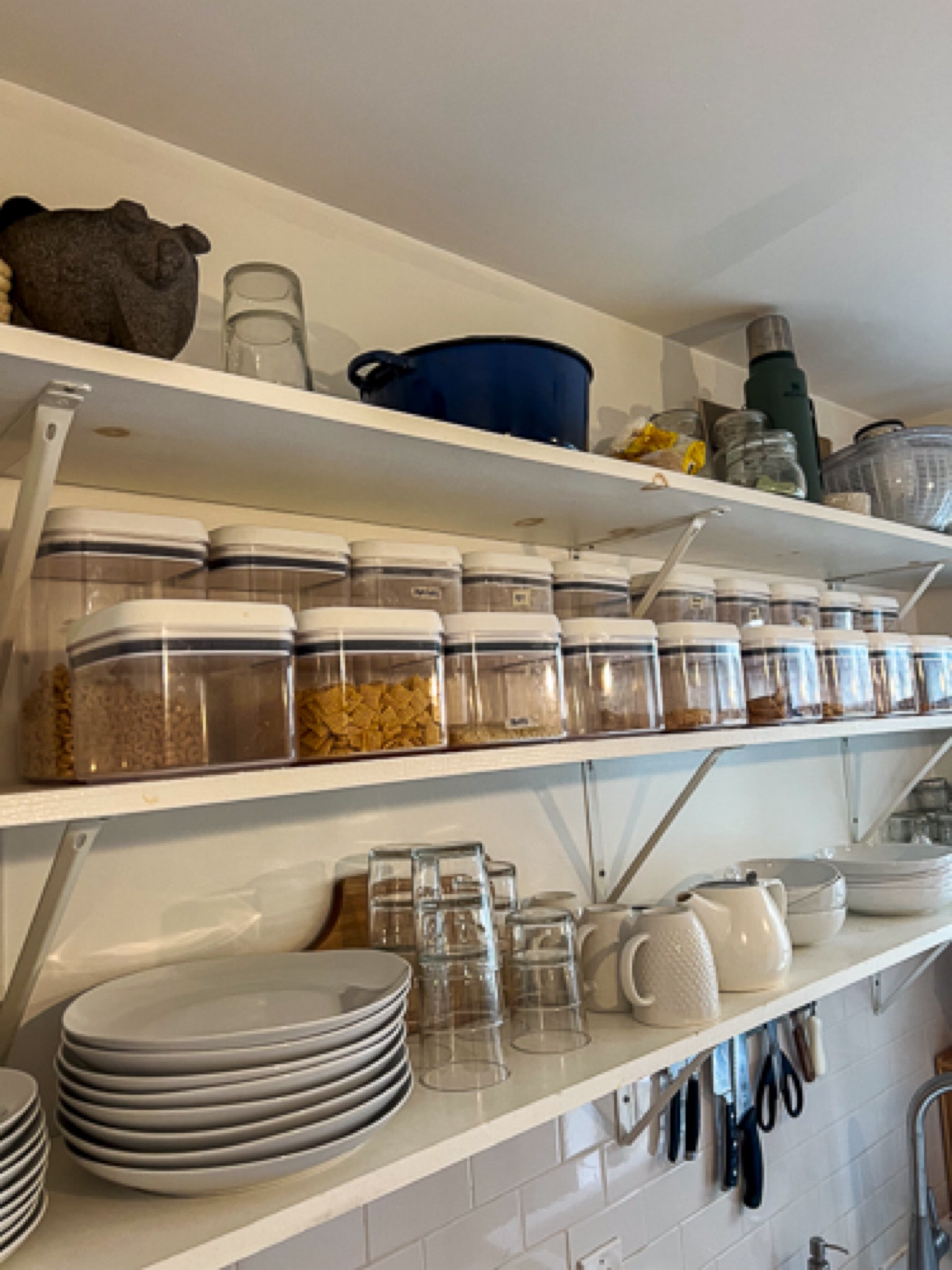 Close up of open shelves in our kitchen 😍

#LTKHome