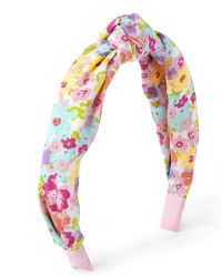 Girls Floral Top Knot Headband - multi clr | The Children's Place