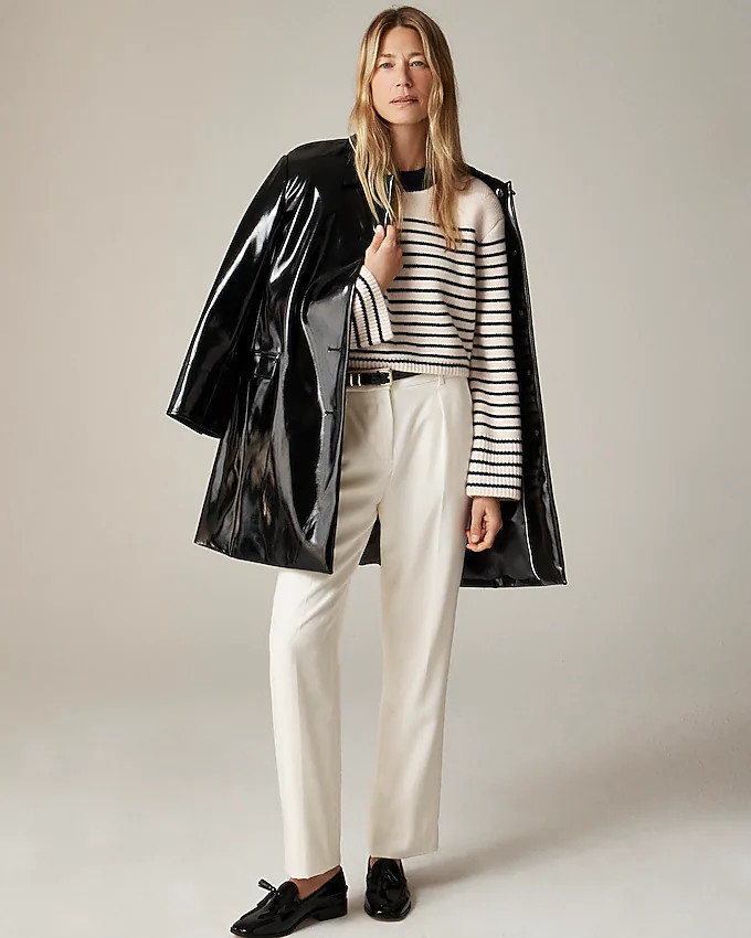 Spring Street ribbed cashmere crewneck sweater in stripe | J. Crew US